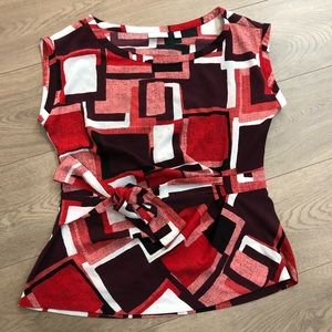 New York & Company Belted Top L
